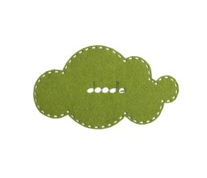 Set of 4 High Quality Wool Felt Coasters Creative Vapor Insulation Pads Green