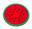 Set of 4 High Quality Silicone Coasters Round Shape Insulation Pads Watermelon