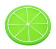 Set of 4 Durable Silicone Coasters Creative Round Shape Insulation Pads Green
