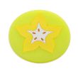 Set of 4 Durable Silicone Coasters Coffee Round Shape Insulation Pads Yellow