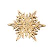 Set of 6 Durable Wood Coasters Elegant Insulation Pads Bowl Pads Snow Design