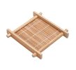 Set of 6 Durable Bamboo Coasters Elegant Insulation Pads Cup Pads Unique Design
