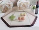Kitchen Supplies Lace Round Cover Foldable Food Cover/Tent Purple Fringing