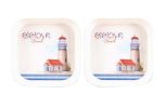 15*15 CM Unbreakable Melamine Fruits/Candies/Nuts Tray 2 PCs