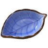4 PCS Creative Dishes Multi-purpose Tableware Relish Dishes Leaves Blue