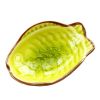 4 PCS Creative Dishes Multi-purpose Tableware Relish Dishes Fishes Yellow