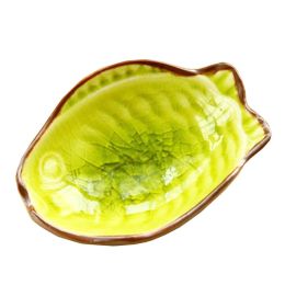 4 PCS Creative Dishes Multi-purpose Tableware Relish Dishes Fishes Yellow
