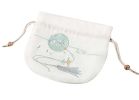 Drawstring Decorated Handbag Small Storage Bag Reusable Makeup Bag #01