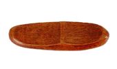 2 Pieces Of Wooden Chopsticks Holder Cutlery Tray Table Decoration, Oval