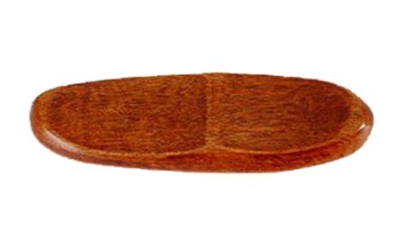 2 Pieces Of Wooden Chopsticks Holder Cutlery Tray Table Decoration, Oval