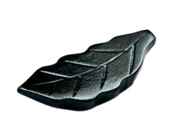 2 Pieces Of Wooden Chopsticks Holder Cutlery Tray Table Decoration, Black Leaves
