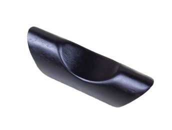 2 Pieces Of Wooden Chopsticks Holder Cutlery Tray Table Decoration, Black Boat
