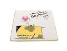 2 Pieces Of ""C"" Models Creative Fashion Cute Cartoon Coasters