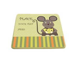 2 Pieces Of ""F"" Models Creative Fashion Cute Cartoon Coasters