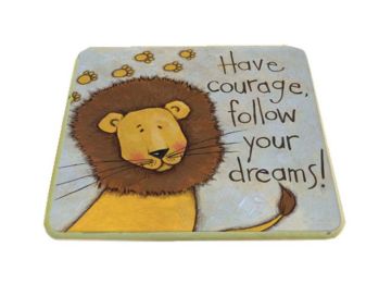 2 Pieces Of ""E"" Models Fashion Cute Children's Cartoon Coasters