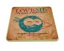2 Pieces Of ""C"" Models Retro Cartoon Creative Adiabatic Coasters