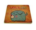 2 Pieces Of ""E"" Models Retro Cartoon Creative Adiabatic Coasters