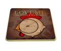 2 Pieces Of ""F"" Models Retro Cartoon Creative Adiabatic Coasters