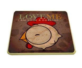 2 Pieces Of ""F"" Models Retro Cartoon Creative Adiabatic Coasters