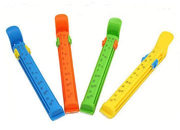 Set Of 12 Colorful Sealer Clip STO-CLIP Date Mark Food Clips,Random Color