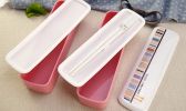 [Color-Block] Multifunctional Double Layer Bento/Lunch Box/Container