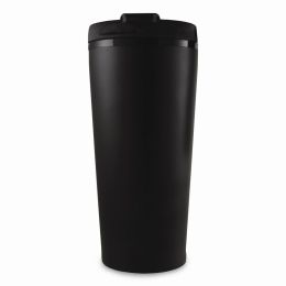 Stainless Steel Black Engraveable 16 Oz Travel Tumbler
