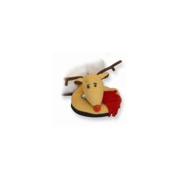 Plush Reindeer Slipper Attachable Coasters